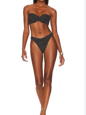 Hunza G Jean Bikini Black/Gold